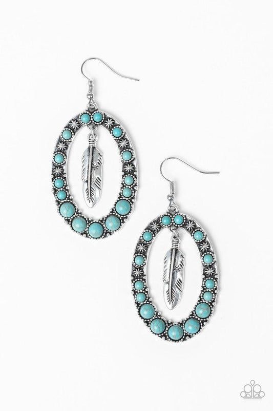 Paparazzi Earring ~ Put Up A FLIGHT - Blue