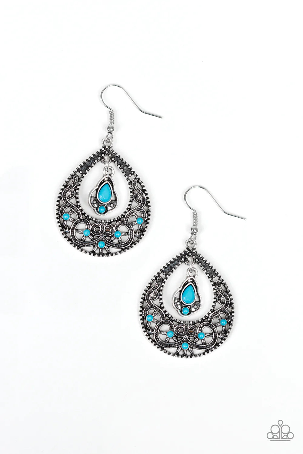 Paparazzi Earring ~ All-Girl Glow - Blue