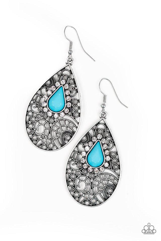 Paparazzi Earring ~ Modern Monte Carlo - Blue