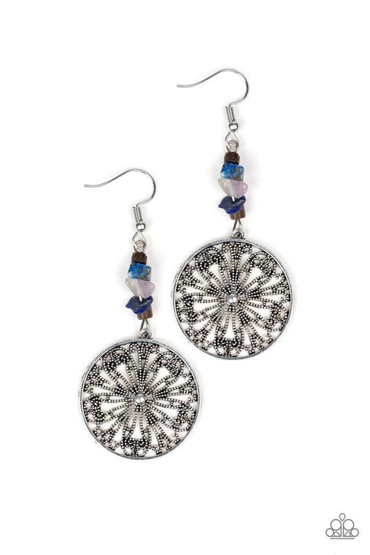 Paparazzi Earring ~ Adobe Dweller - Blue