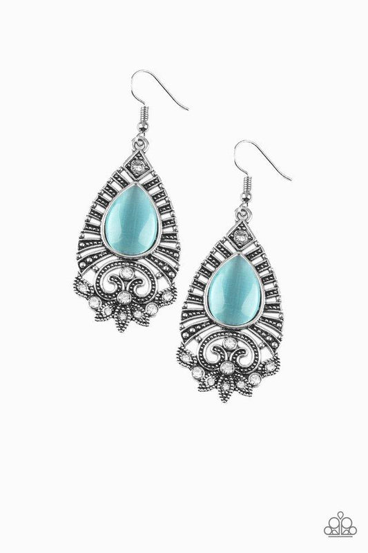 Paparazzi Earring ~ Majestically Malibu - Blue