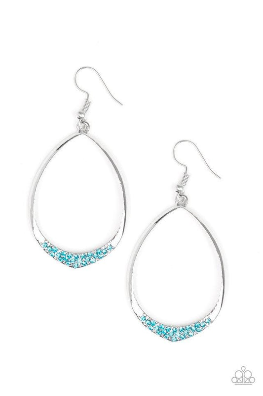 Paparazzi Earring ~ REIGN Down - Blue