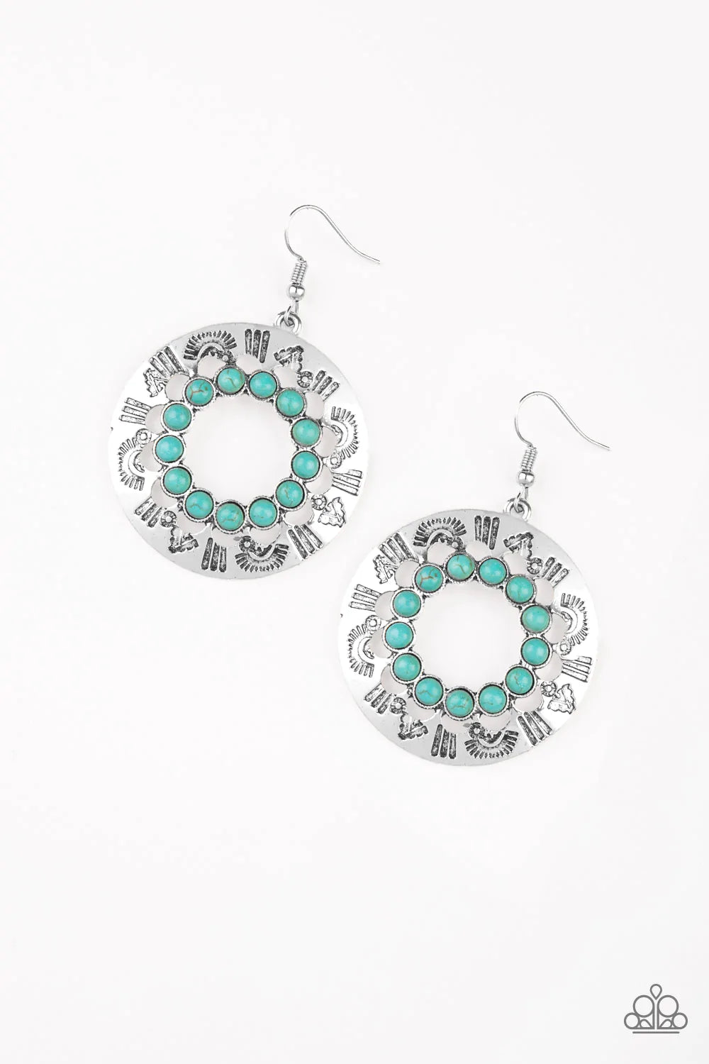 Paparazzi Earring ~ Organically Omega - Blue