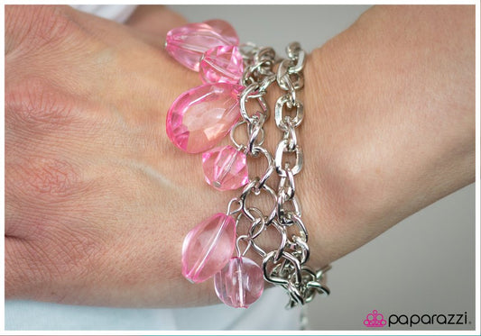 Paparazzi Bracelet ~ Mining for Attention - Pink