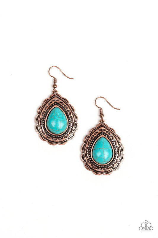 Mountain Mover - Copper - Paparazzi Earring Image