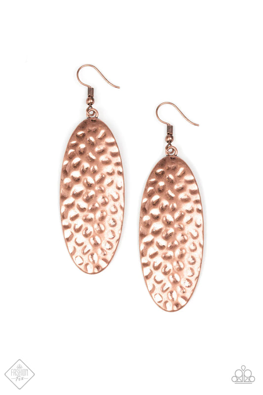 Paparazzi Earring ~ Radiantly Radiant  - Copper