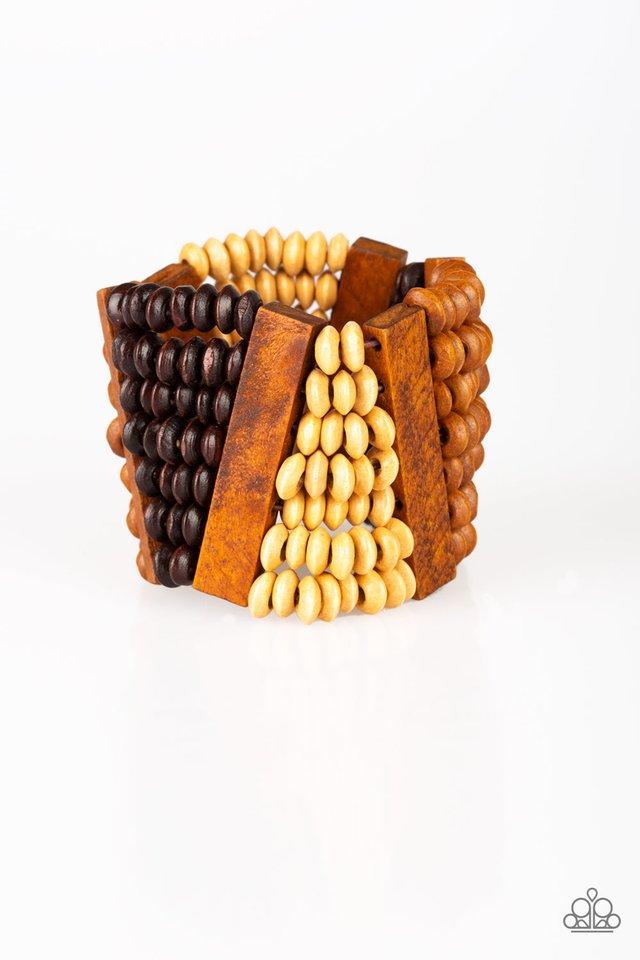 Paparazzi Bracelet ~ HAUTE In Hispaniola - Brown