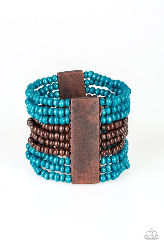 Paparazzi Bracelet ~ JAMAICAN Me Jam - Blue