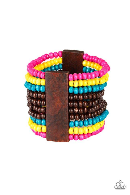 Pulsera Paparazzi ~ JAMAICAN Me Jam - Multi