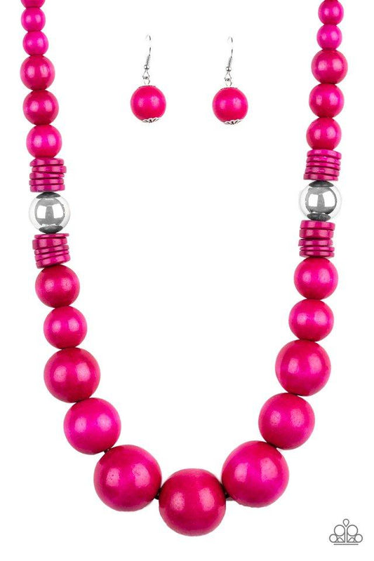 Paparazzi Necklace ~ Panama Panorama - Pink