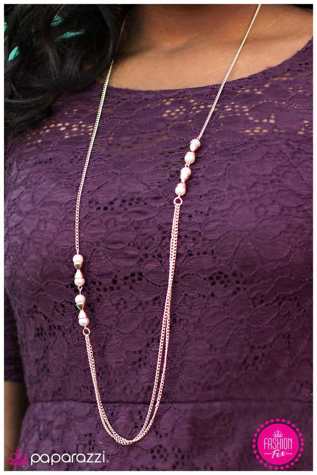 Paparazzi Necklace ~ The Way You Look Tonight - Gold