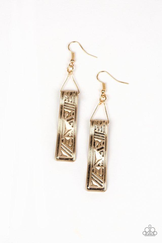 Paparazzi Earring ~ Ancient Artifacts - Gold