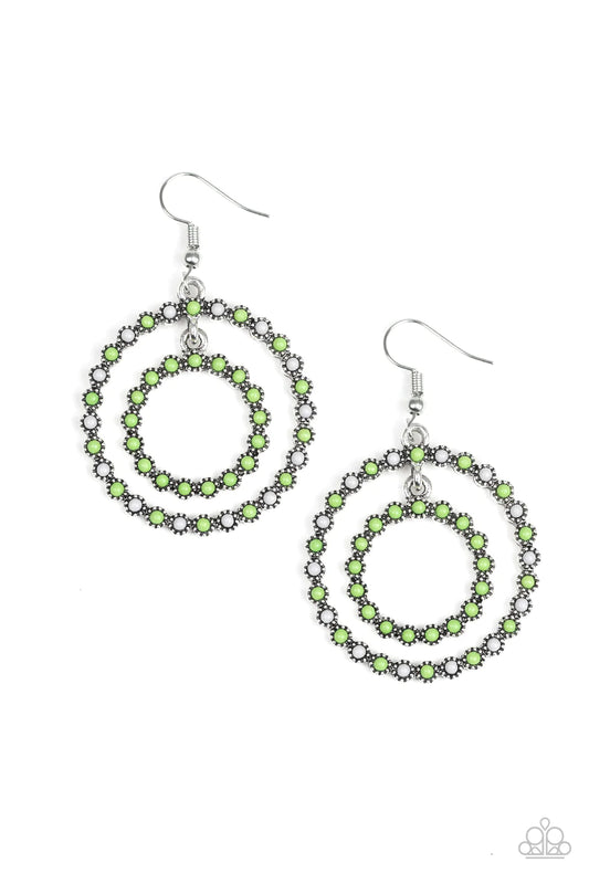 Paparazzi Earring ~ Vibrant Venture - Green