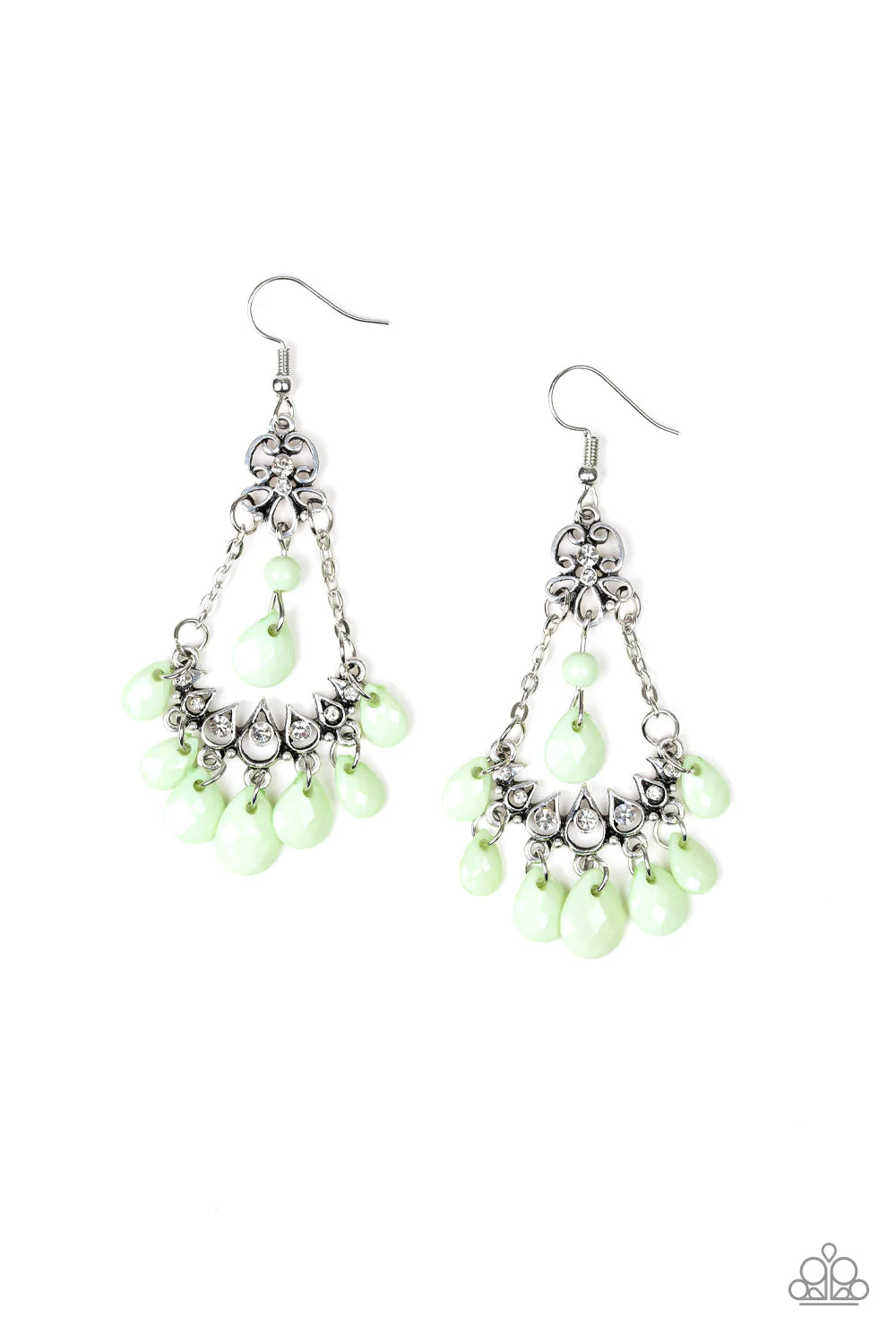 Paparazzi Earring ~ Malibu Sunset - Green