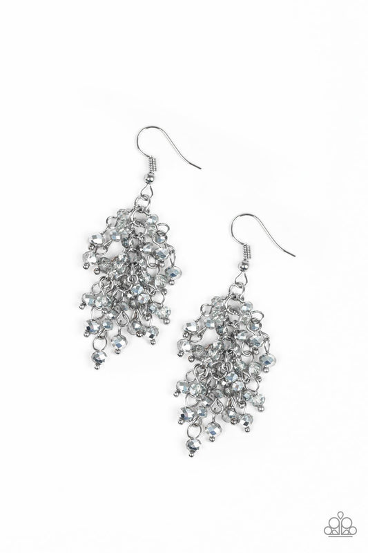 Paparazzi Earring ~ A Taste Of Twilight - Silver