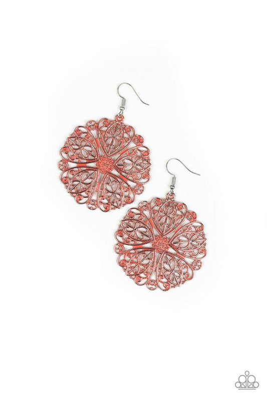 Paparazzi Earring ~ Ocean Paradise - Orange