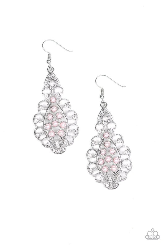 Paparazzi Earring ~ Sprinkle On The Sparkle - Pink