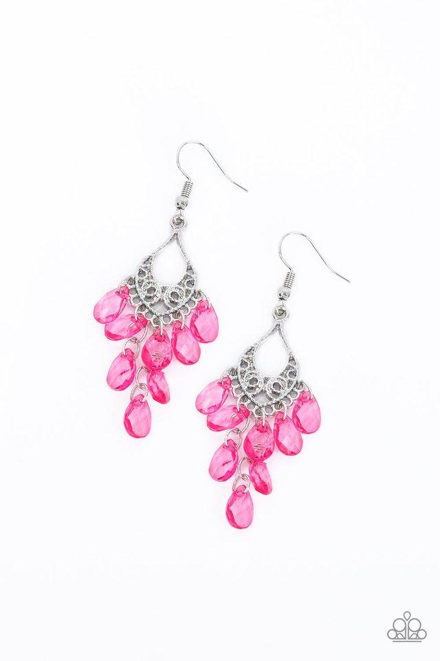 Paparazzi Earring ~ What Happens In Maui - Pink