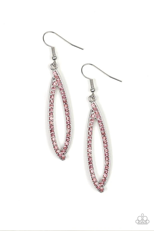 Paparazzi Earring ~ Treasure Trove Trinket - Pink