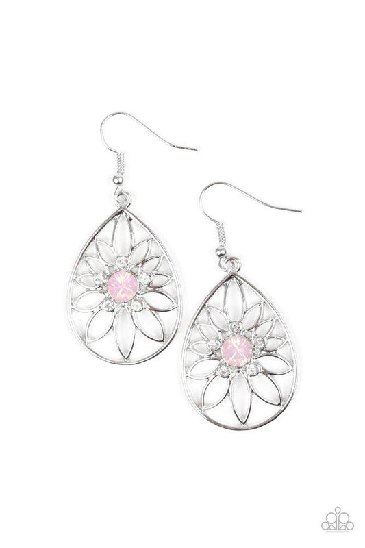 Paparazzi Earring ~ Take It GLOW - Pink