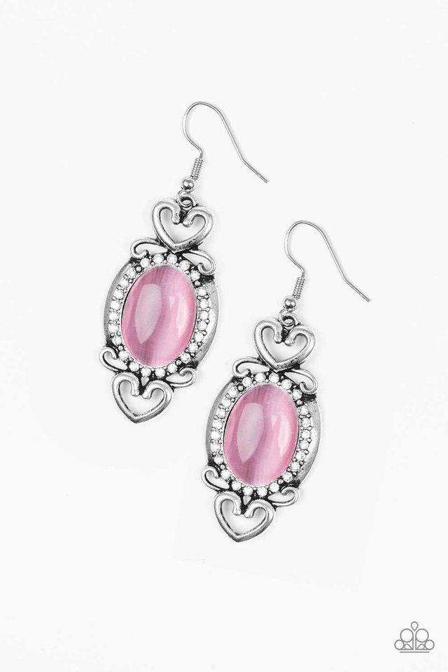 Paparazzi Earring ~ Port Royal Princess - Pink