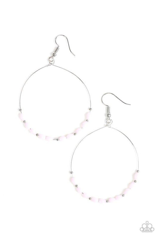 Paparazzi Earring ~ Prize Winning Sparkle - Pink