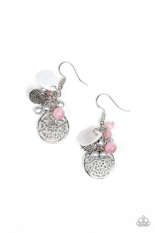 Paparazzi Earring ~ Ocean Oracle - Pink