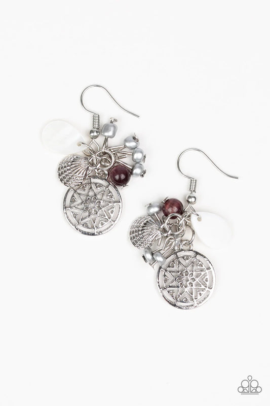 Paparazzi Earring ~ Ocean Oracle - Purple