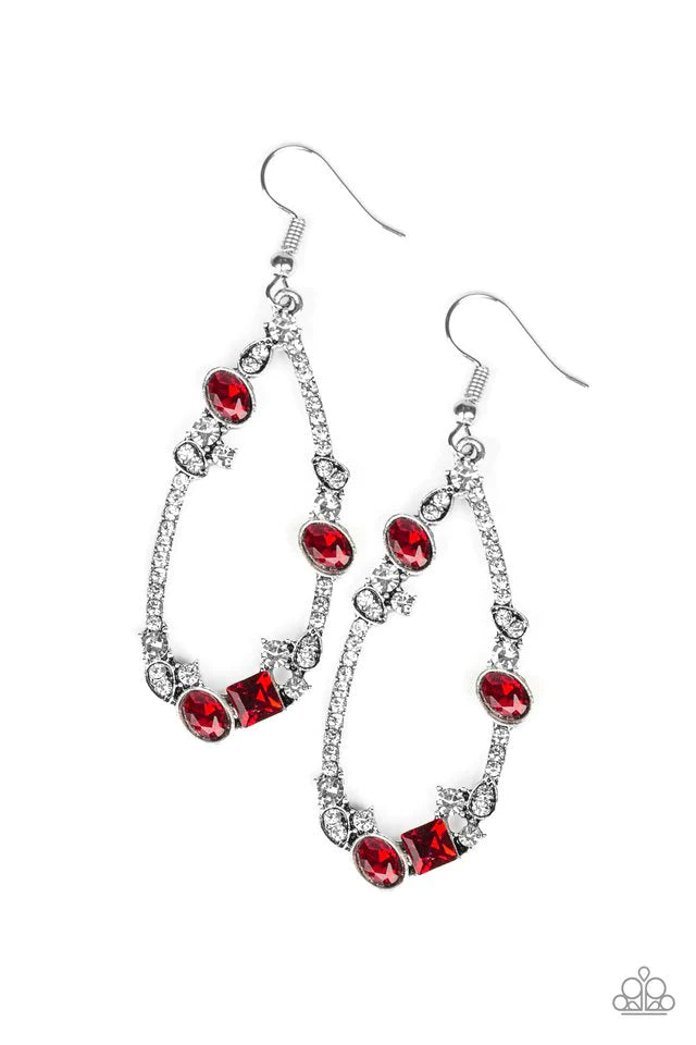 Paparazzi Earring ~ Quite The Collection - Red