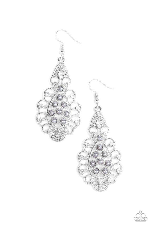 Paparazzi Earring ~ Sprinkle On The Sparkle - Silver