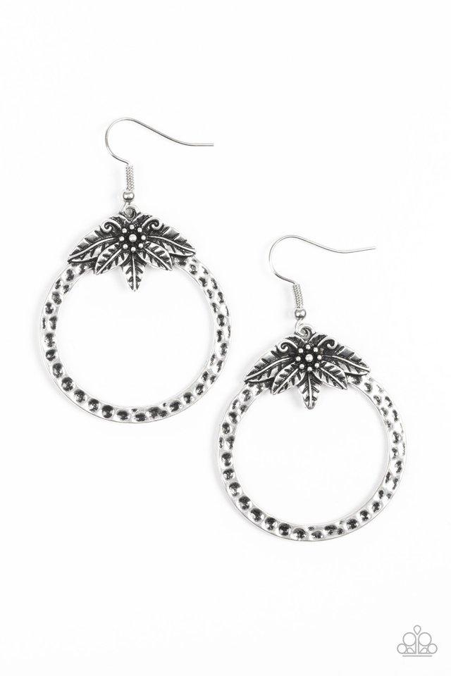 Paparazzi Earring ~ Island Insider - Silver