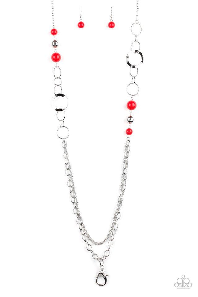 Paparazzi Necklace ~ Modern Motley - Red