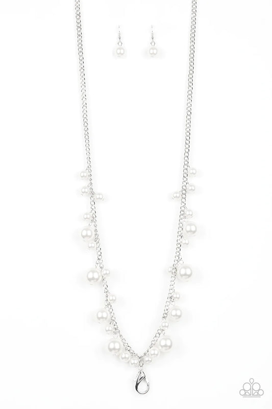 Paparazzi Necklace ~ Theres Always Room At The Top - White