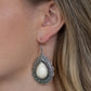 Mountain Mover - White - Paparazzi Earring Image