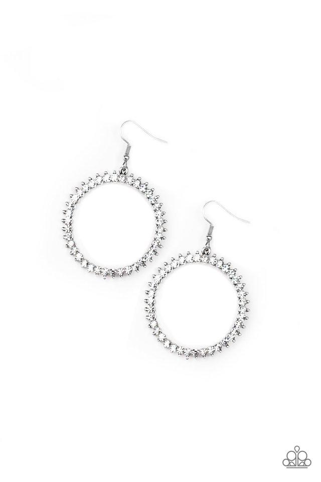 Paparazzi Earring ~ Spark Their Attention - White