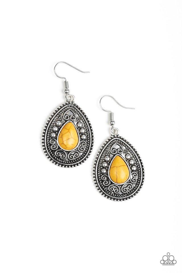 Paparazzi Earring ~ Desert Nirvana - Yellow