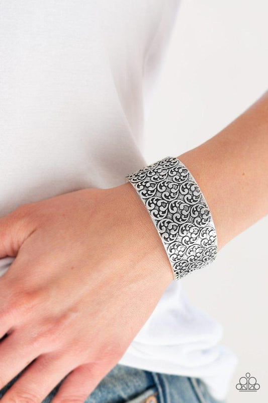 Paparazzi Bracelet ~ Eat Your Heart Out - Silver