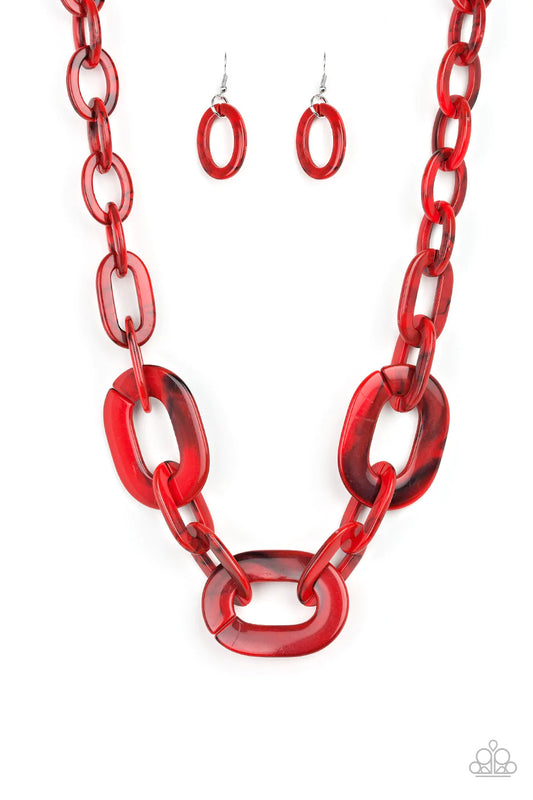 Collar Paparazzi ~ Todo In-VINCIBLE - Rojo