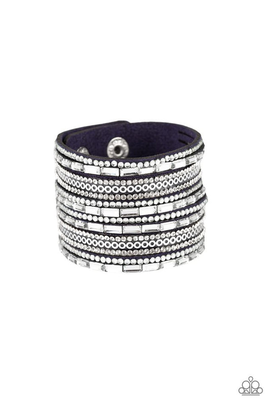 A Wait-and-SEQUIN Attitude - Blue - Paparazzi Bracelet Image