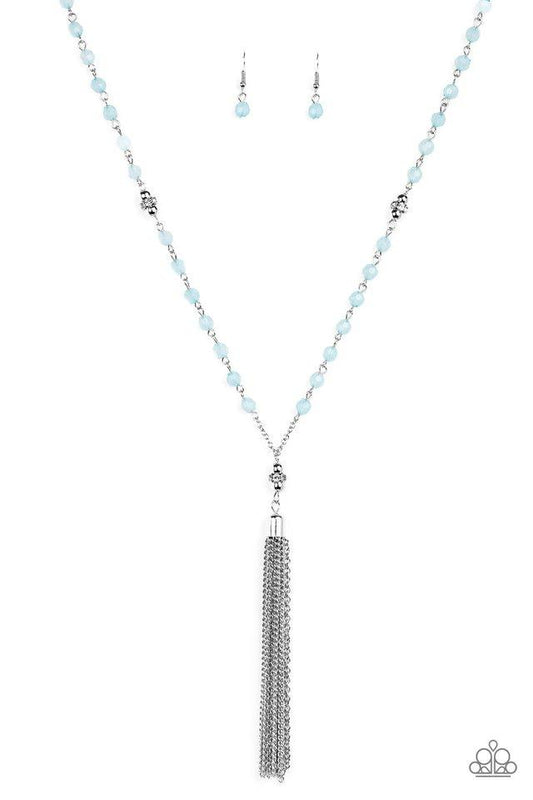 Paparazzi Necklace ~ Tassel Takeover - Blue