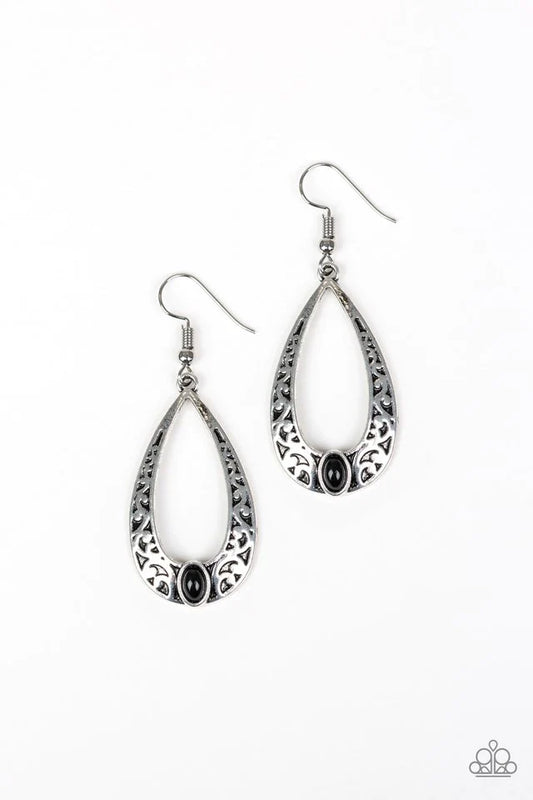 Paparazzi Earring ~ Colorfully Charismatic - Black