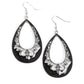 Paparazzi Earring ~ Compliments To The CHIC - Black