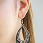 Paparazzi Earring ~ Compliments To The CHIC - Black