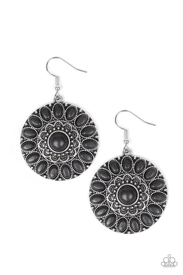 Paparazzi Earring ~ Desert Palette - Black