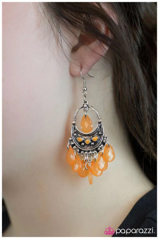 Paparazzi Earring ~ Oh, That is Rich - Orange