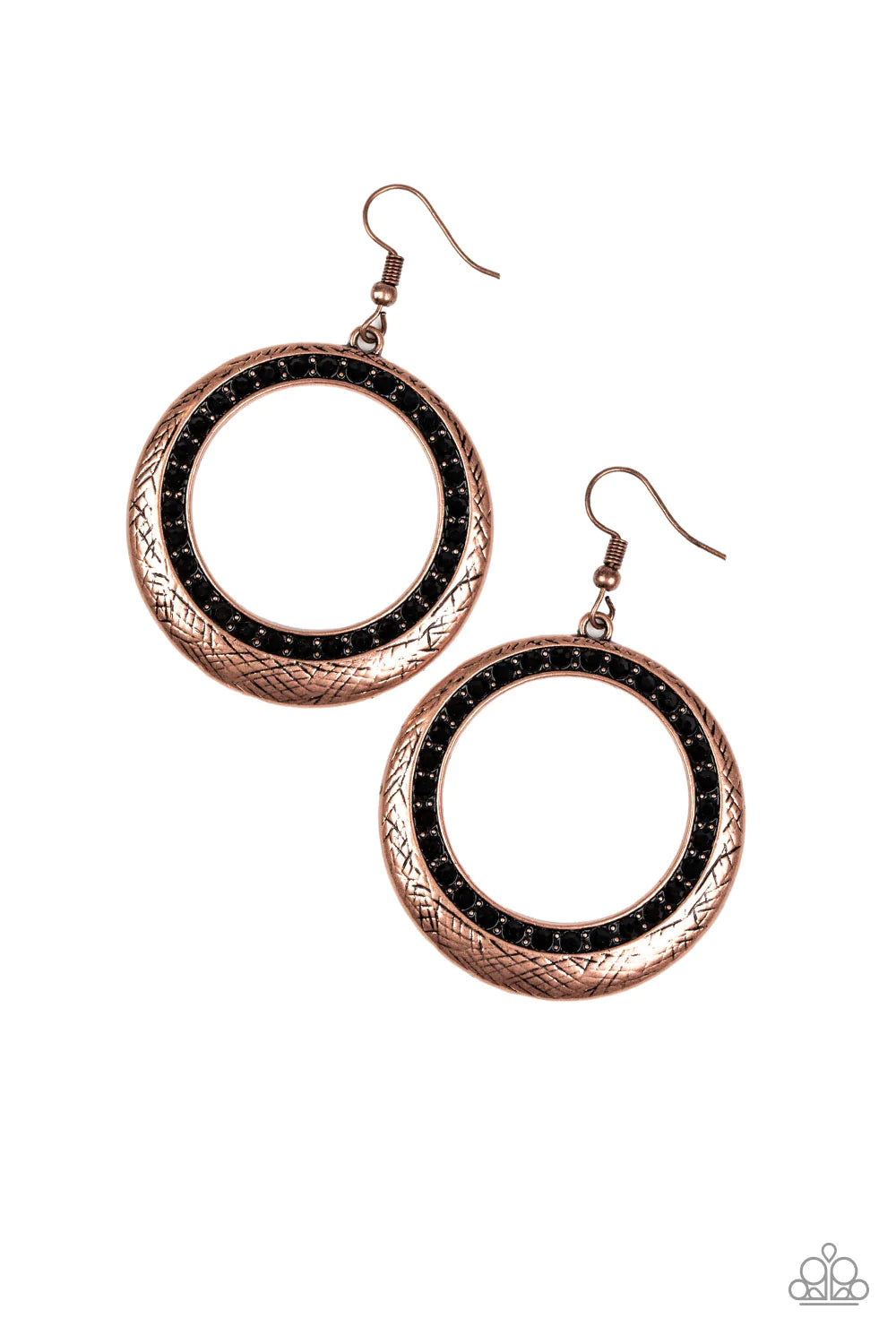 Paparazzi Earring ~ Go-Go Glow - Copper