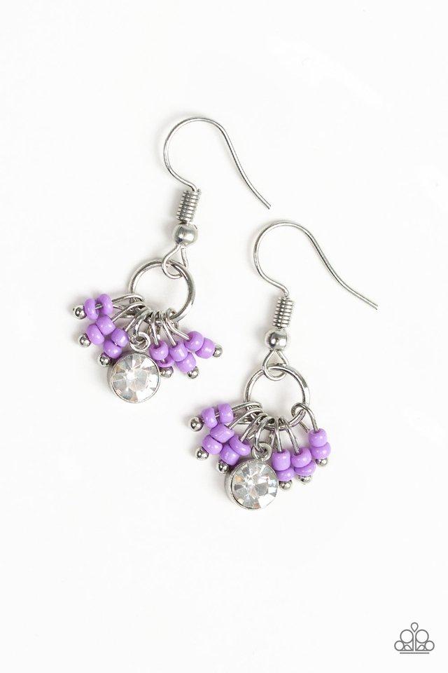 Paparazzi Earring ~ Twinkling Trinkets - Purple