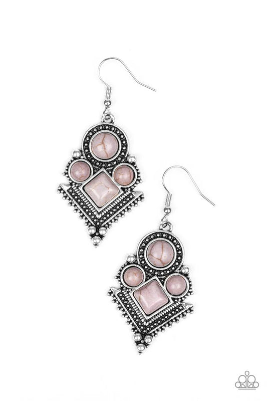 Paparazzi Earring ~ So Sonoran - Silver