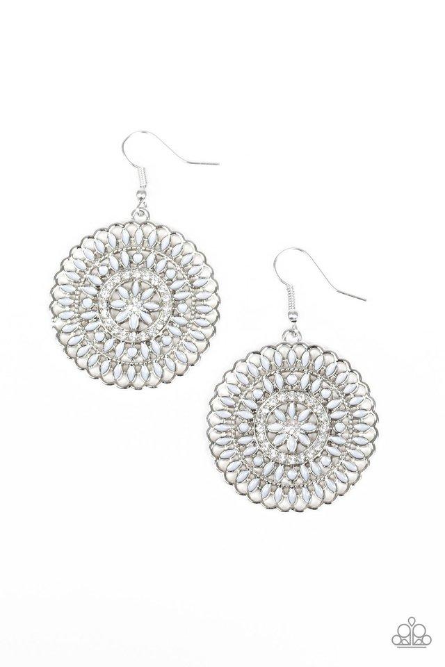 Paparazzi Earring ~ PINWHEEL and Deal - Silver