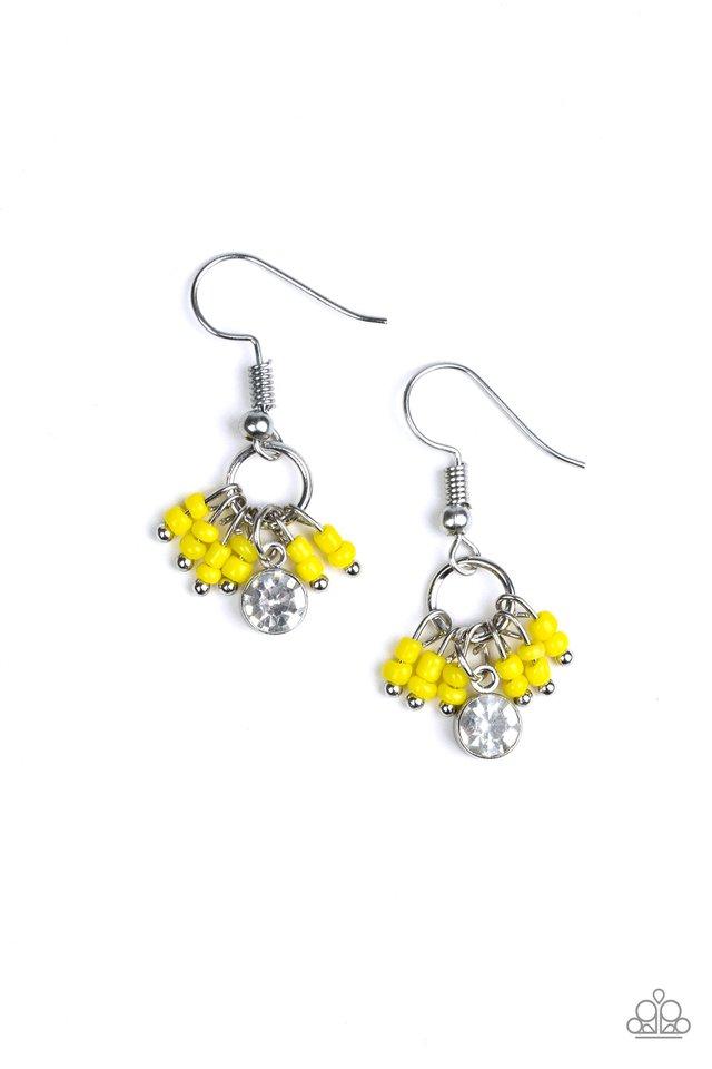 Paparazzi Earring ~ Twinkling Trinkets - Yellow